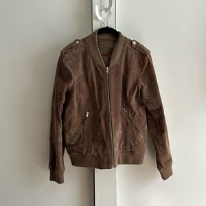 BLANK NYC Suede Bomber Jacket